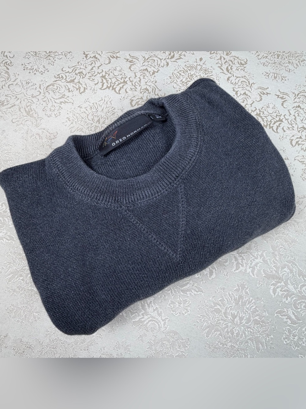 Greg Norman Collection Men's Dark Charcoal Crewneck Sweater